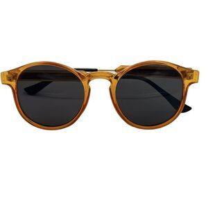 SKIN Sunglasses Unisex Round Orange Retro Indie Festival Style Z3185 50-23-142